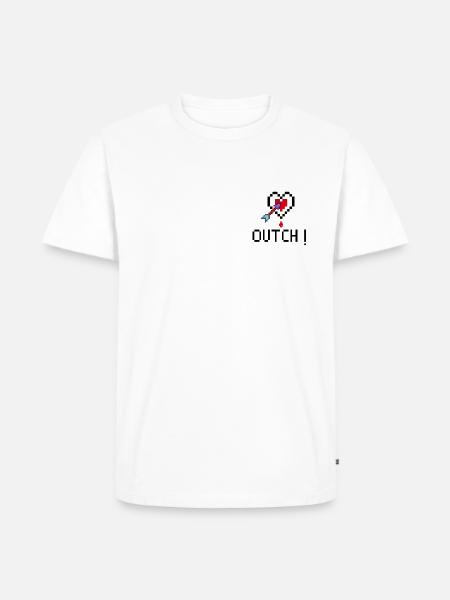 PixelArt Core4 - Männer Premium Bio T-Shirt - Weiß