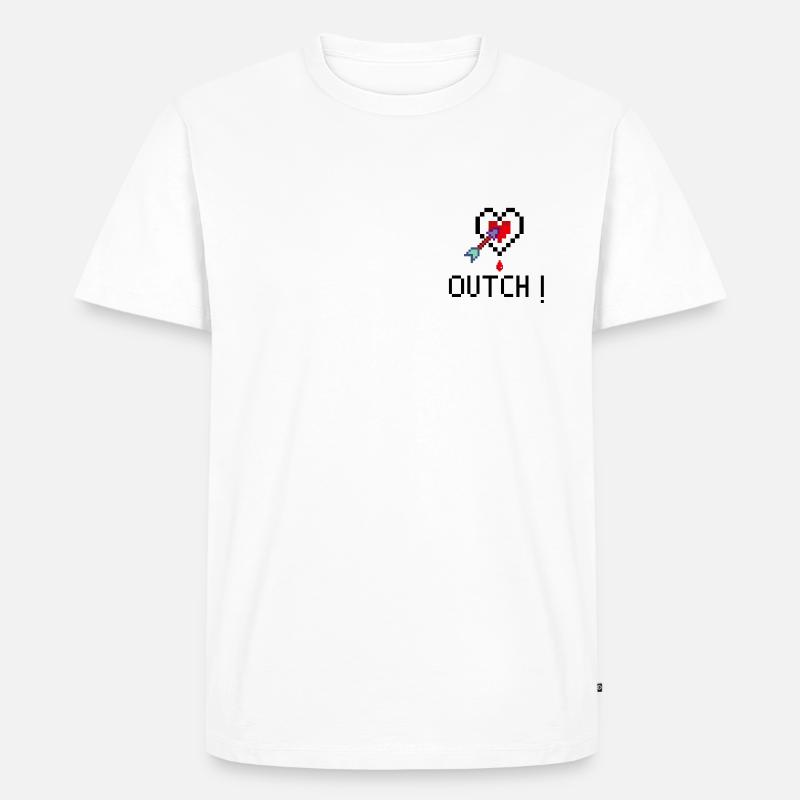PixelArt Core4 - Männer Premium Bio T-Shirt - Weiß