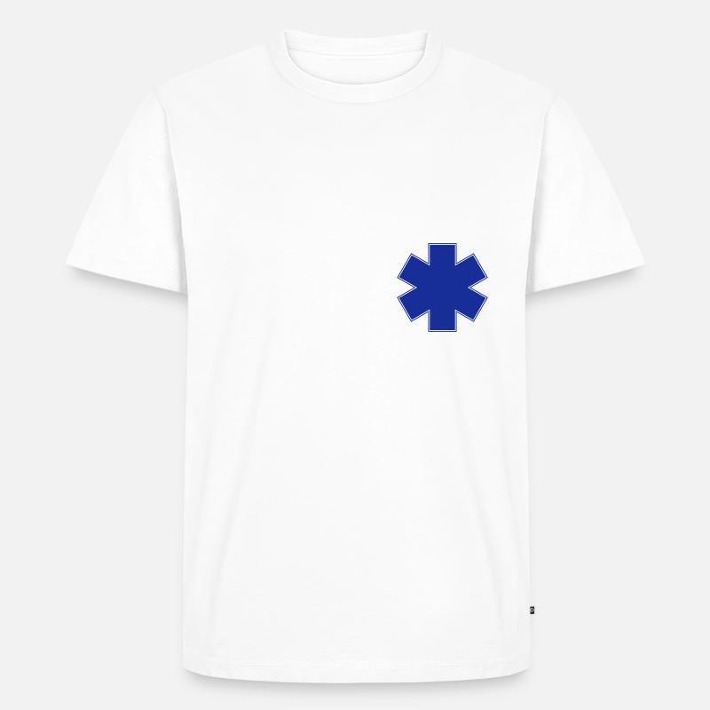 ambulancier_logo - Männer Premium Bio T-Shirt - Weiß