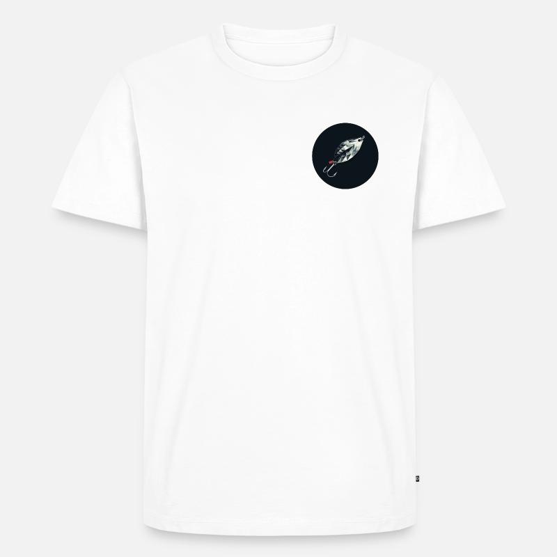 Blinker Köder Diamond Lure Emblem - Männer Premium Bio T-Shirt - Weiß