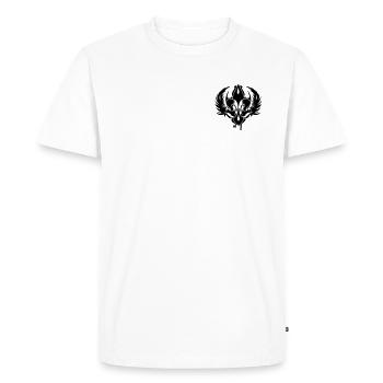 The symbol of a lily with wings - Men's Premium Organic T-Shirt - white - Front - Nico (187cm)