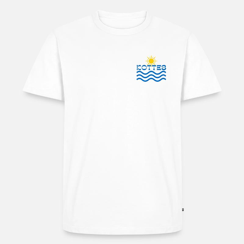 Kottes Sun Waves - Men's Premium Organic T-Shirt - white