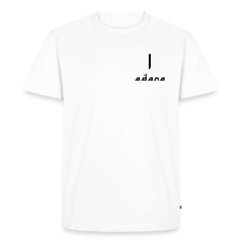 Adana 01 - Men's Premium Organic T-Shirt - white - Front - Nico (187cm)