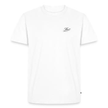 Logo Flair Copenhague - T-shirt Premium bio Homme - blanc - Devant - Nico (187cm)