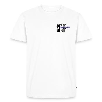 STAFF Member - Team Personnel - ORGA - Staff - Men's Premium Organic T-Shirt - white - Front - Nico (187cm)