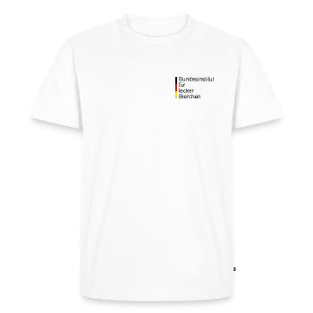 Institut fédéral des bières délicieuses - T-shirt Premium bio Homme - blanc - Devant - Nico (187cm)