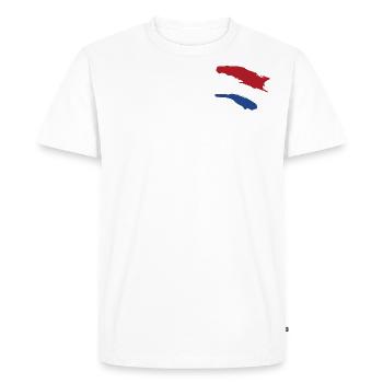Netherlands Style Flag - Men's Premium Organic T-Shirt - white - Front - Nico (187cm)