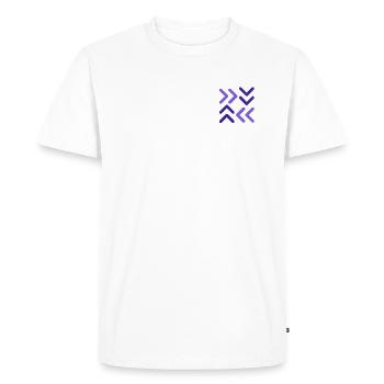 Männer Premium T-Shirt - Männer Premium Bio T-Shirt - Weiß - Vorne - Nico (187cm)
