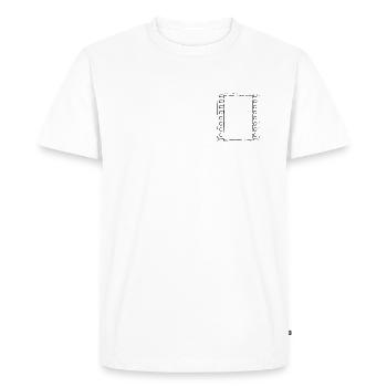 Filmstrip Frame - Men's Premium Organic T-Shirt - white - Front - Nico (187cm)