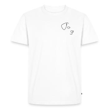 labrador retriever minimal - T-shirt Premium bio Homme - blanc - Devant - Nico (187cm)