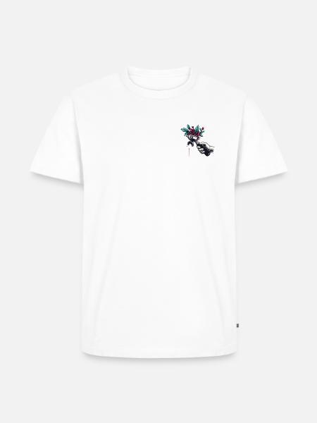 Blühender Siebträger - Männer Premium Bio T-Shirt - Weiß