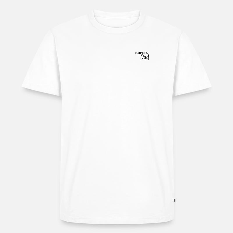 Super Dad - Männer Premium Bio T-Shirt - Weiß