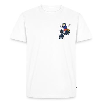 Christophe - T-shirt Premium bio Homme - blanc - Devant - Nico (187cm)