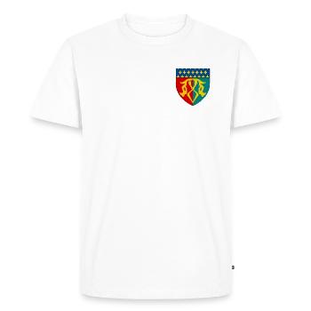 Blason du Multien - T-shirt Premium bio Homme - blanc - Devant - Nico (187cm)