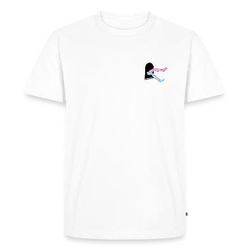 Tomber - T-shirt Premium bio Homme - blanc - Devant - Nico (187cm)