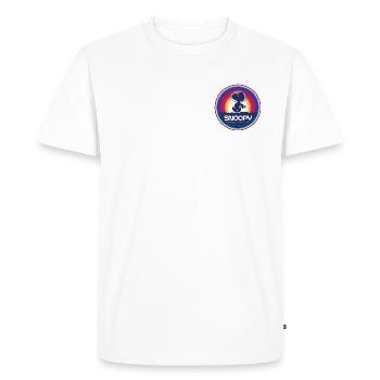Peanuts Snoopy Auf Dem Mond - Männer Premium Bio T-Shirt - Weiß - Vorne - Nico (187cm)
