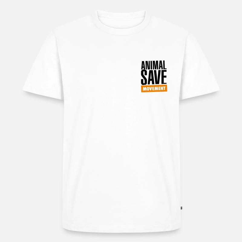 The Save Movement - Männer Premium Bio T-Shirt - Weiß