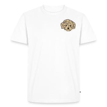 Chiot Doodle - T-shirt Premium bio Homme - blanc - Devant - Nico (187cm)