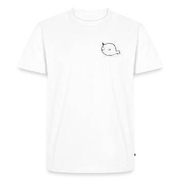 Licorne arc-en-ciel Narval - T-shirt Premium bio Homme - blanc - Devant - Nico (187cm)