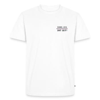 Sabbel pas, dat geit! - T-shirt Premium bio Homme - blanc - Devant - Nico (187cm)