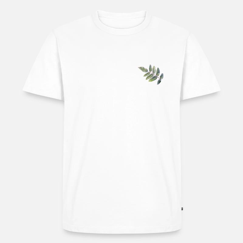 Der gefrorene Ast - Männer Premium Bio T-Shirt - Weiß