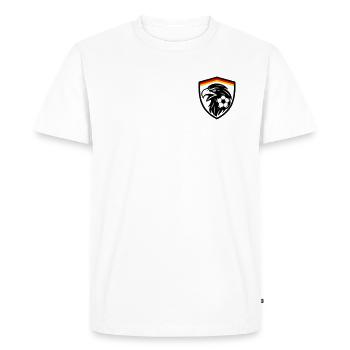Germany Football Eagles - Men's Premium Organic T-Shirt - white - Front - Nico (187cm)