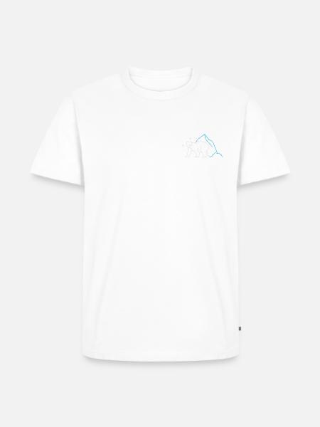 Polar Bear Walking - Männer Premium Bio T-Shirt -