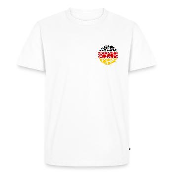 deutschland - T-shirt Premium bio Homme - blanc - Devant - Nico (187cm)