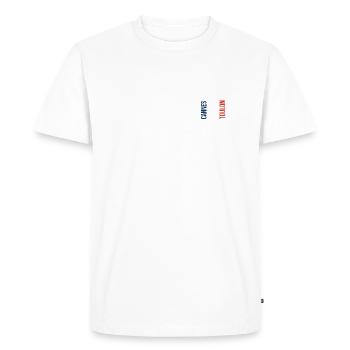 Cannes Toulon Nice Souvenir - Men's Premium Organic T-Shirt - white - Front - Nico (187cm)