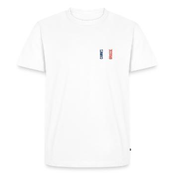 Cannes - Nice - Grasse Souvenir - T-shirt Premium bio Homme - blanc - Devant - Nico (187cm)
