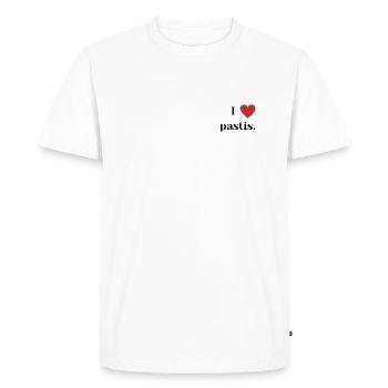 I love pastis - T-shirt Premium bio Homme - blanc - Devant - Nico (187cm)
