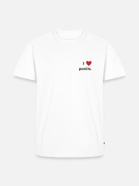 I love pastis - T-shirt Premium bio Homme - blanc