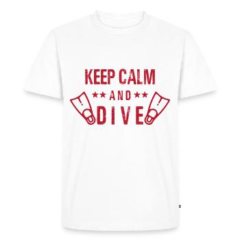 Plongée - Shirt Diving Equipment Sea Gift - T-shirt Premium bio Homme - blanc - Devant - Nico (187cm)