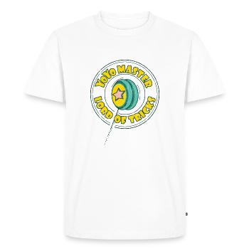 Yo , Yoyo , Yo-Yo , yoyo master, lord of tricks - T-shirt Premium bio Homme - blanc - Devant - Nico (187cm)