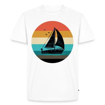 Voile vintage - T-shirt Premium bio Homme - blanc - Devant - Nico (187cm)