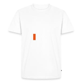 Batterie faible - T-shirt Premium bio Homme - blanc - Devant - Nico (187cm)