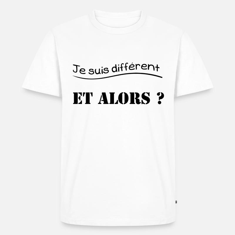 Handicap et différences - T-shirt Premium bio Homme - blanc