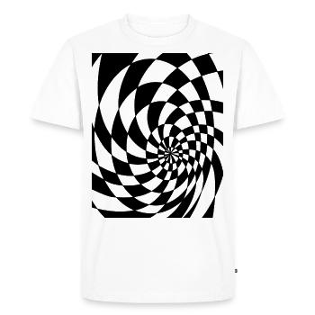 Psychedelic forms - Men's Premium Organic T-Shirt - white - Front - Nico (187cm)