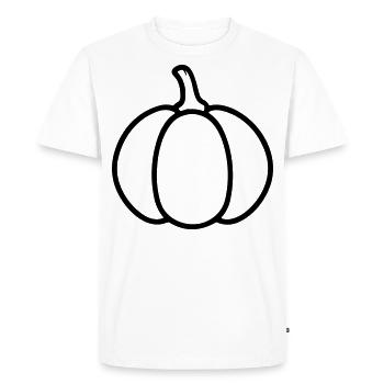 pumpkin - Men's Premium Organic T-Shirt - white - Front - Nico (187cm)