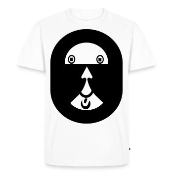 eye-catcher - Men's Premium Organic T-Shirt - white - Front - Nico (187cm)