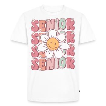 Groovy Senior 12th Grade Back To School First Day - Men's Premium Organic T-Shirt - white - Front - Nico (187cm)