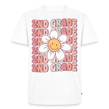 Groovy 2e année Mignon Retour à l’école - T-shirt Premium bio Homme - blanc - Devant - Nico (187cm)