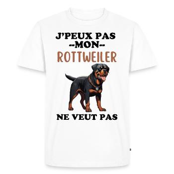 Rottweiler - T-shirt Premium bio Homme - blanc - Devant - Nico (187cm)