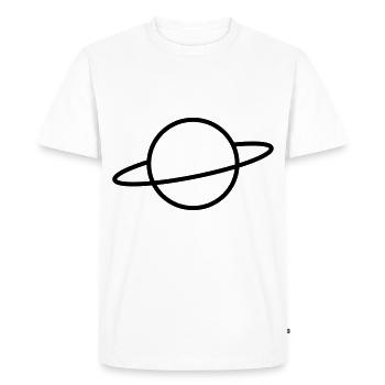 planète - T-shirt Premium bio Homme - blanc - Devant - Nico (187cm)