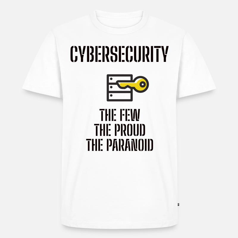 Cybersecurity - IT-Sicherheit Informatiker - Männer Premium Bio T-Shirt - Weiß