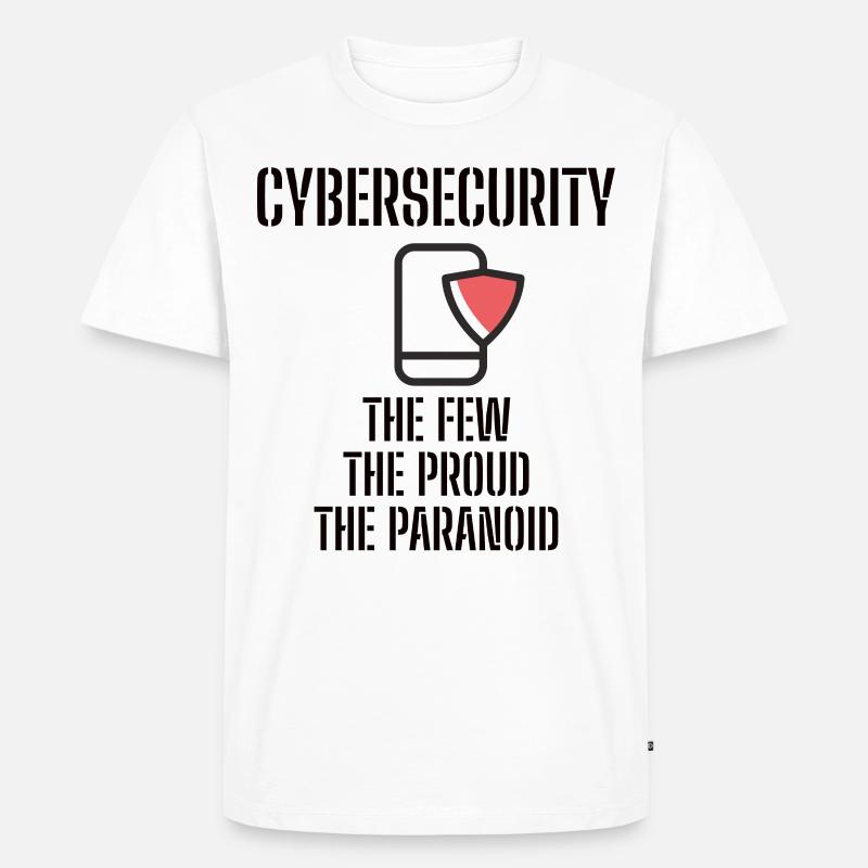Cybersecurity - IT-Sicherheit Informatiker - Männer Premium Bio T-Shirt - Weiß