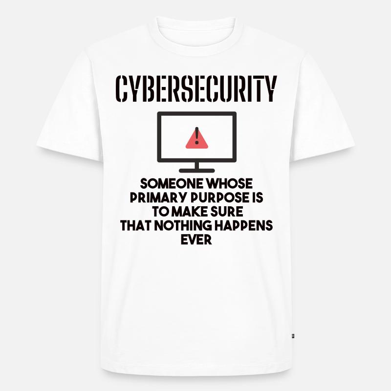 Cybersecurity - IT Security Computer Scientists - Men's Premium Organic T-Shirt - white