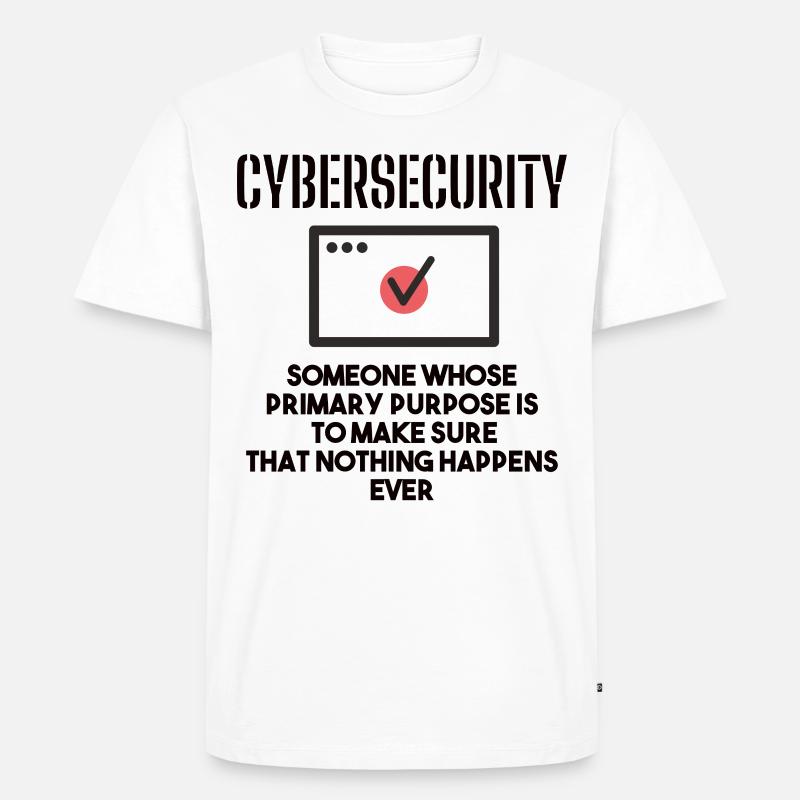 Cybersecurity - IT Security Computer Scientists - Men's Premium Organic T-Shirt - white