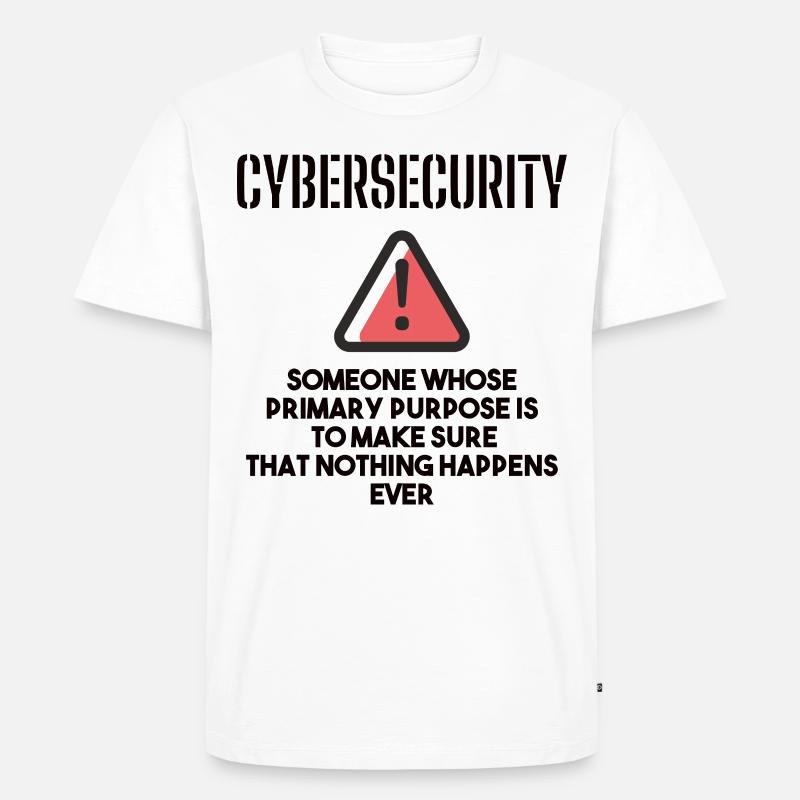 Cybersecurity - IT Security Computer Scientists - Men's Premium Organic T-Shirt - white
