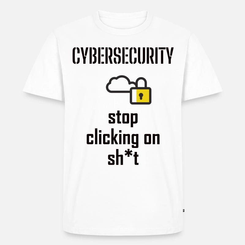 Cybersecurity - IT-Sicherheit Informatiker - Männer Premium Bio T-Shirt - Weiß